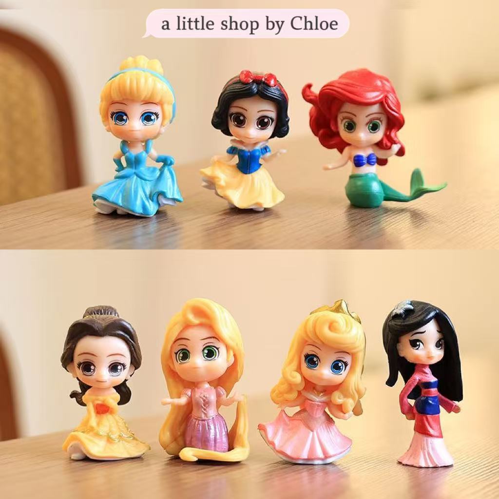 Mini Fairy Tale Doll Set – 7 Collectible Princess Style Figures