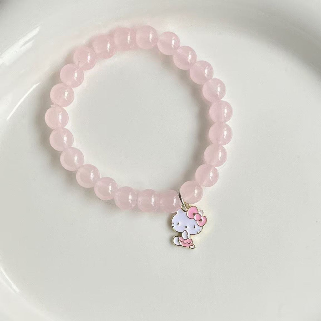 Heart Charm Bracelet – Sterling Silver, Handmade for Girls