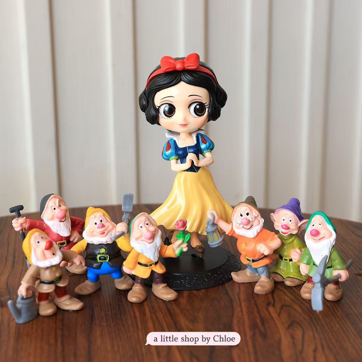 Fairy Tale Figure Set – 9-Piece Castle Story Dolls & Decor