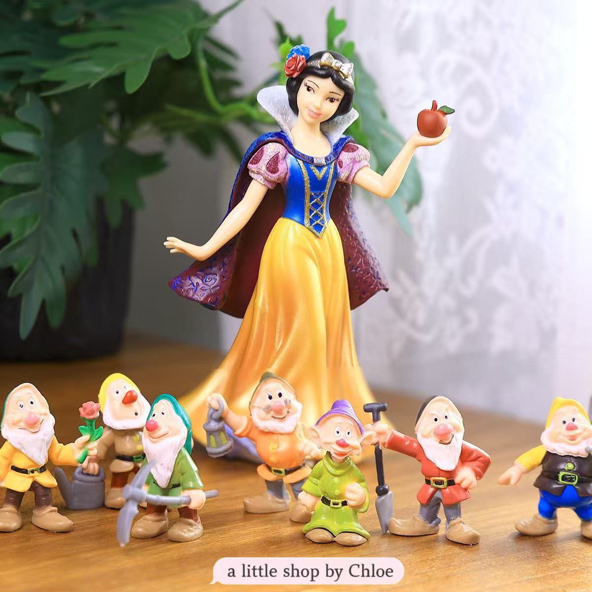 Fairy Tale Figure Set – 9-Piece Castle Story Dolls & Decor