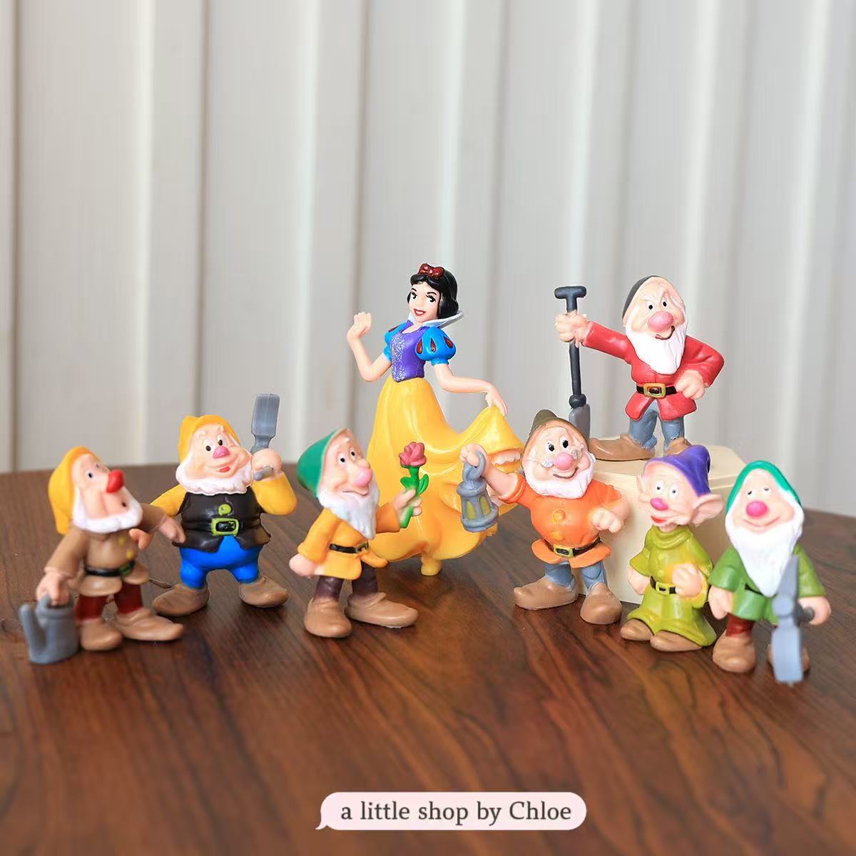 Fairy Tale Figure Set – 9-Piece Castle Story Dolls & Decor