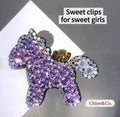 Crystal Pony Hair Clip – Sparkle Pony Clips for Girls