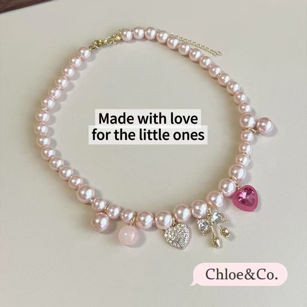 Children's Pearl Necklace – Faux Pearl, Safe Material, Adjustable Length