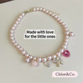 Children's Pearl Necklace – Faux Pearl, Safe Material, Adjustable Length