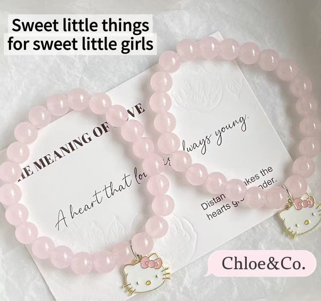 Heart Charm Bracelet – Sterling Silver, Handmade for Girls