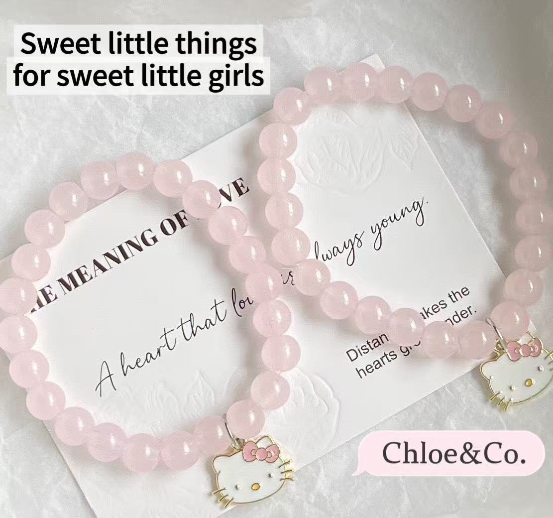 Heart Charm Bracelet – Sterling Silver, Handmade for Girls