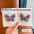 Sparkle Bow Hair Clip – Glitter Butterfly Design for Girls