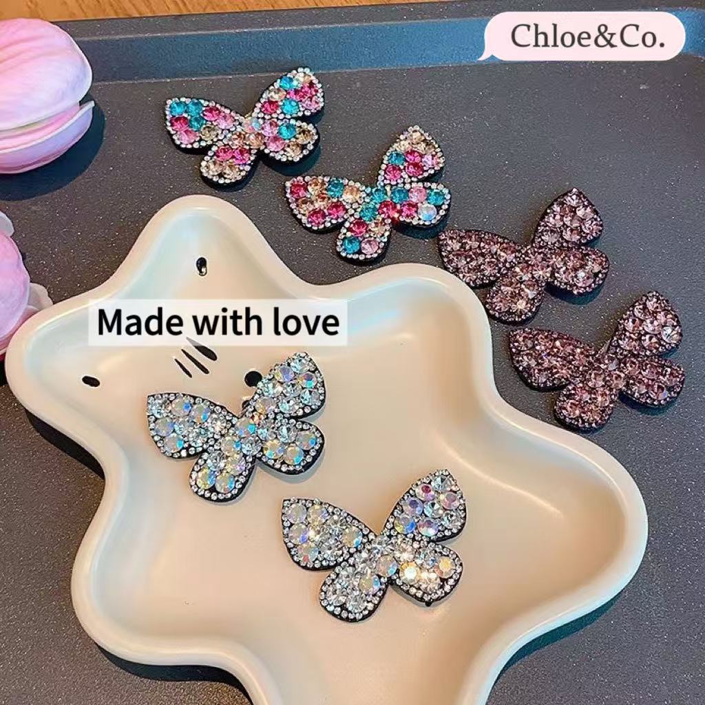 Sparkle Bow Hair Clip – Glitter Butterfly Design for Girls