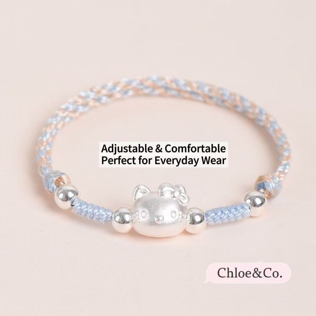 Chloé Handmade Resin Bracelet for Girls – Cute Hello Kitty Charm