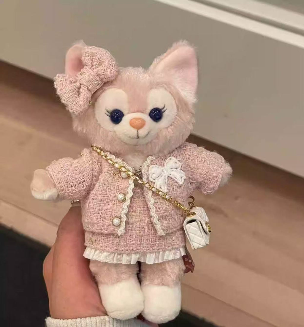 Little Fox Plush Keychain – Soft Charm with Bow for Backpack & Keys