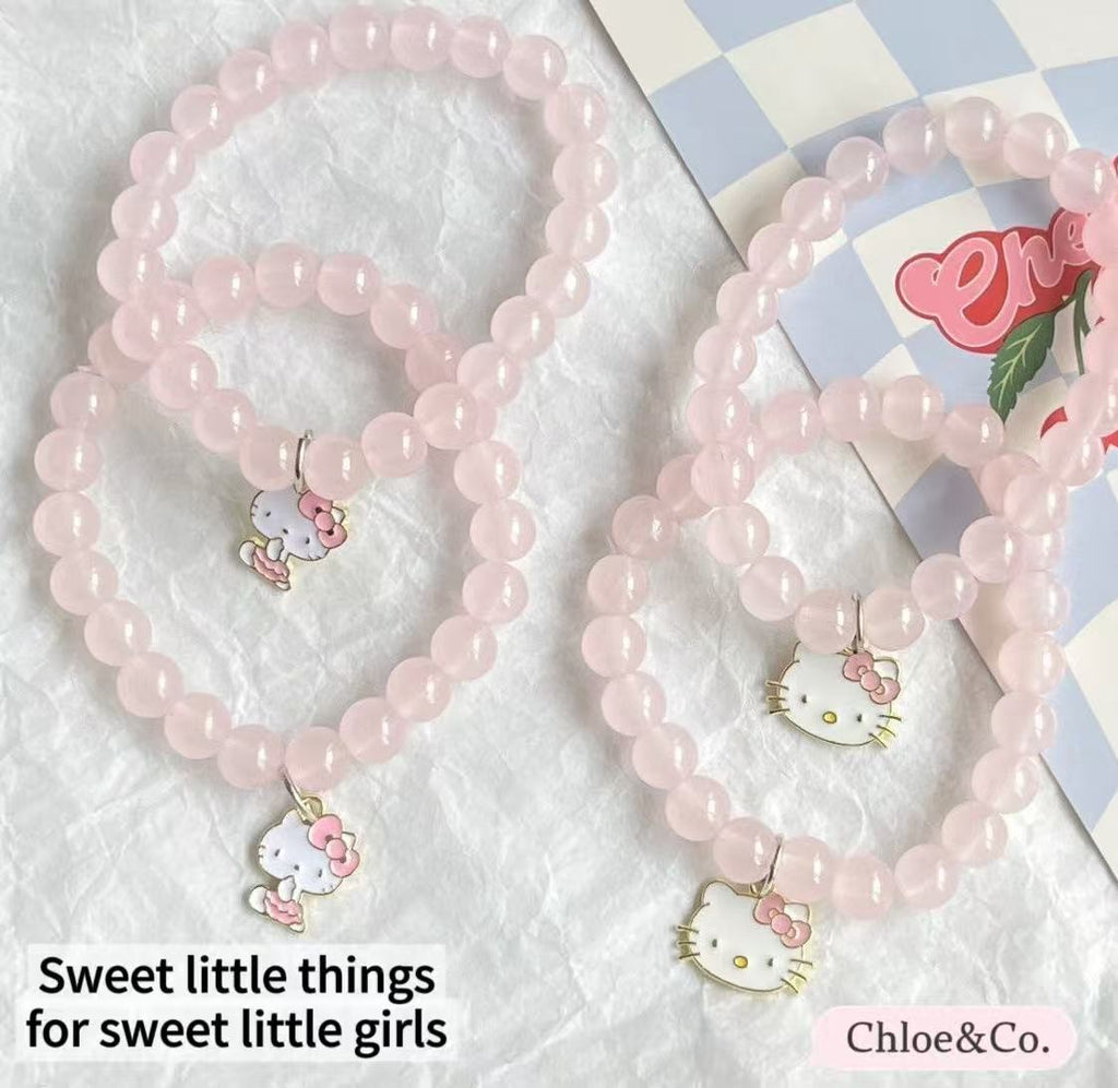 Heart Charm Bracelet – Sterling Silver, Handmade for Girls