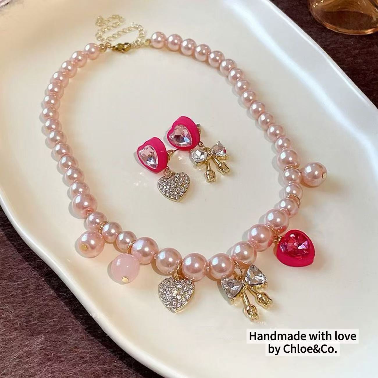 Children's Pearl Necklace – Faux Pearl, Safe Material, Adjustable Length