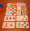 Montessori Number Learning Board 1-10 – Bead Clipping Game / Fine Motor Skills Toy for Toddlers, Kindergarten Preschool Teaching Aid (2 Styles) | Retail & Wholesale