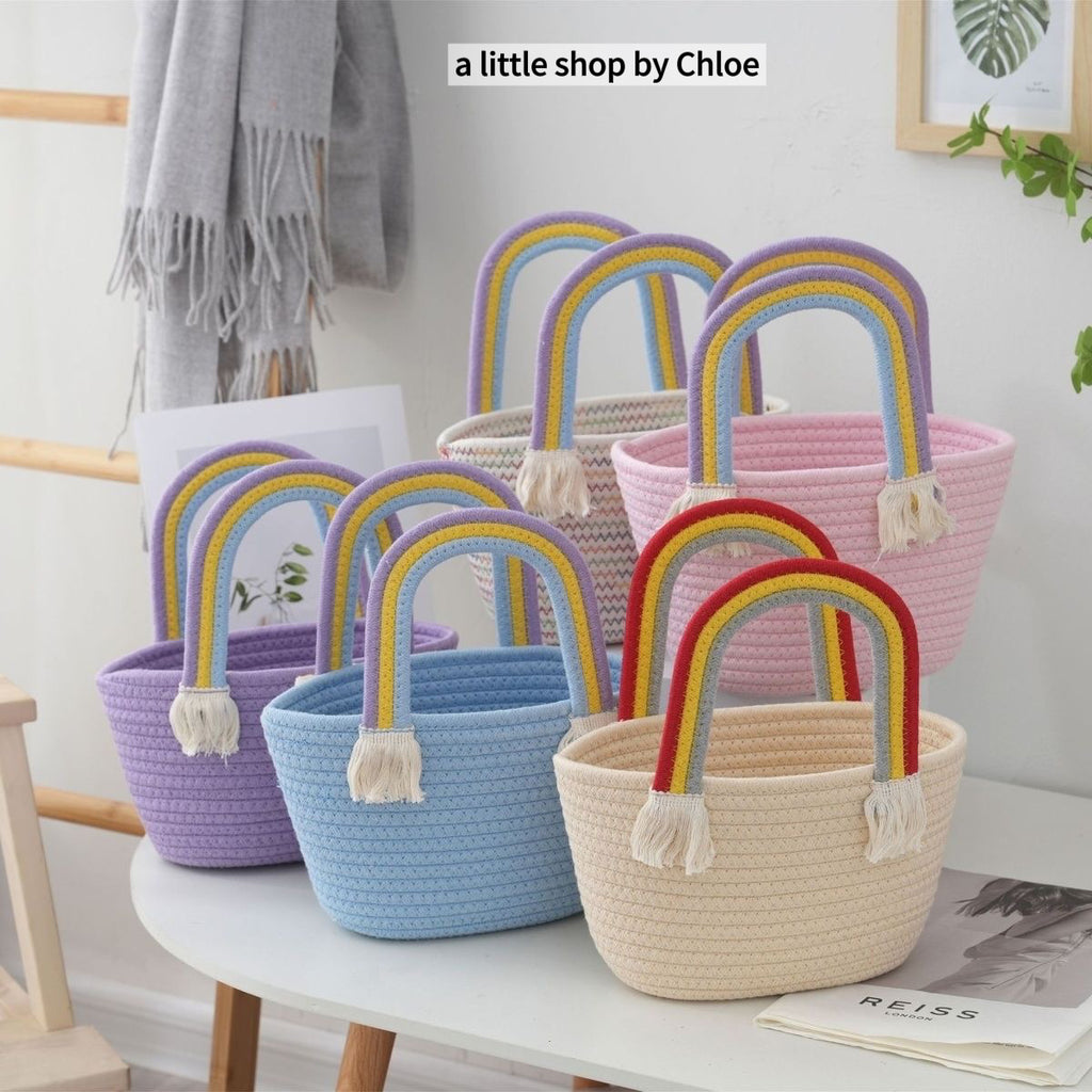Handmade Woven Straw Bag for Girls – Kids Beach Tote, Summer Purse for Toddler & Little Girls (1/2/3/5 Packs) | Retail & Wholesale