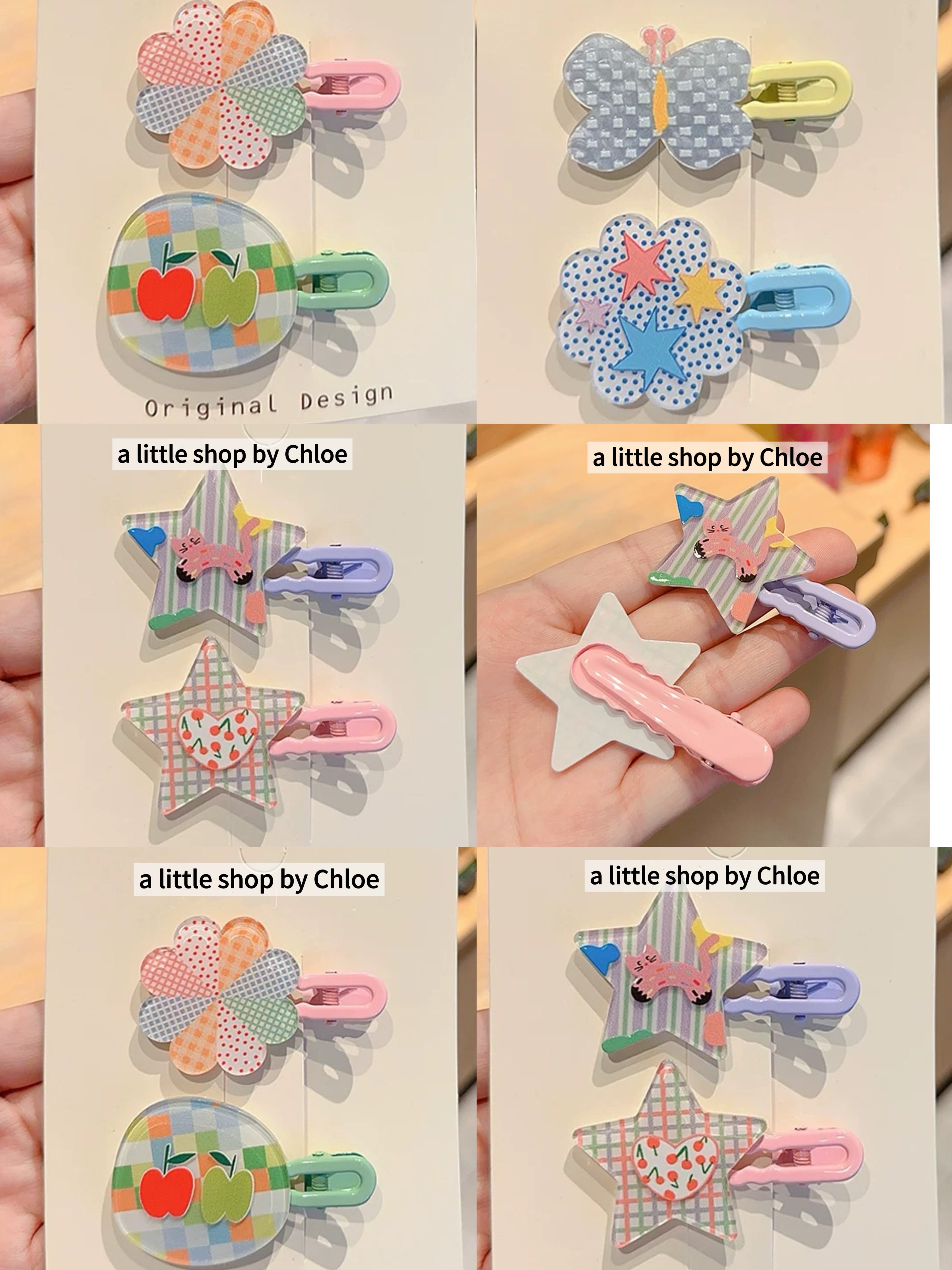 Rainbow Dot Hair Clips for Girls – Geometric Cute Snap Clips for Toddler & Kids (3/6/12/24 Pairs) | Retail & Wholesale