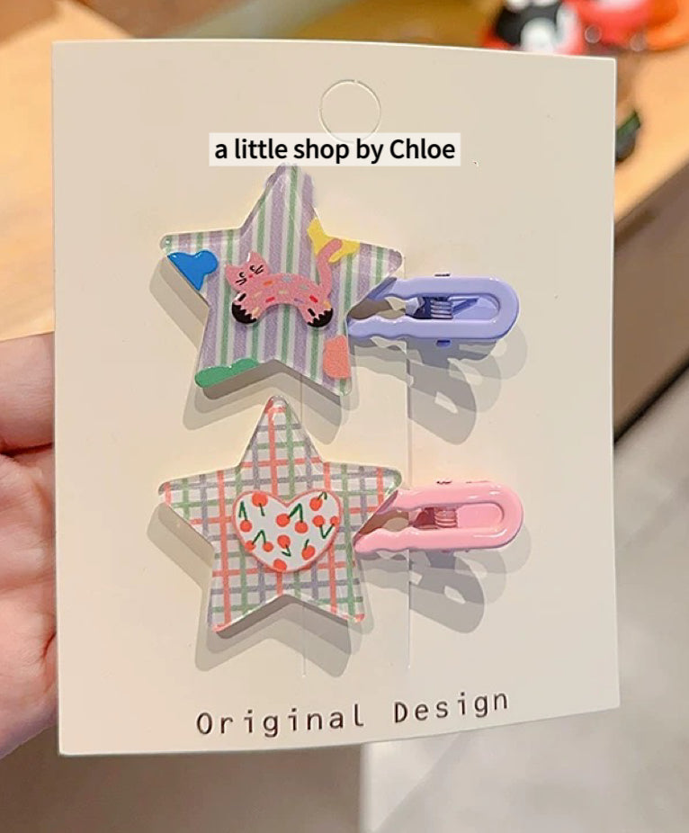 Rainbow Dot Hair Clips for Girls – Geometric Cute Snap Clips for Toddler & Kids (3/6/12/24 Pairs) | Retail & Wholesale