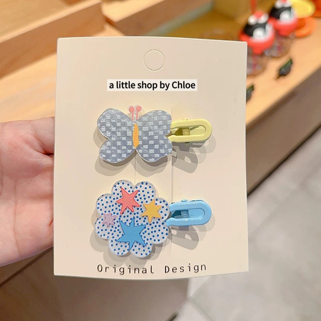 Rainbow Dot Hair Clips for Girls – Geometric Cute Snap Clips for Toddler & Kids (3/6/12/24 Pairs) | Retail & Wholesale