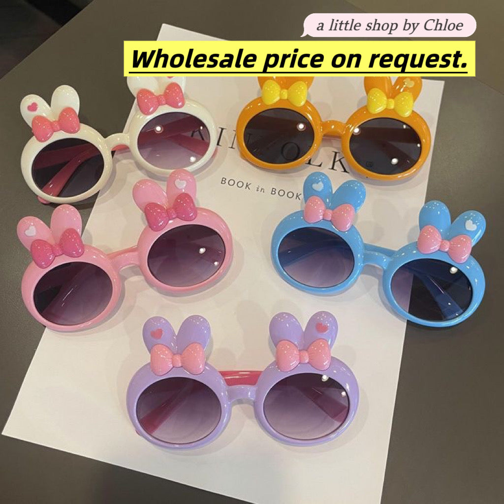 Kids Sunglasses with Cute Book Detail – UV Protection for Little Girls (Mix & Match Colors) | Retail & Wholesale
