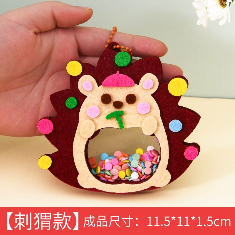 DIY Felt Wobble Toy Kit – No-Sew Craft for Kids (Bear Design) – 10pcs/Set | Educational Sewing Toy for Girls, Preschool Activity & Party Favor | Retail & Wholesale