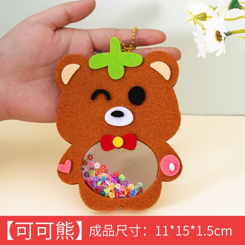 DIY Felt Wobble Toy Kit – No-Sew Craft for Kids (Bear Design) – 10pcs/Set | Educational Sewing Toy for Girls, Preschool Activity & Party Favor | Retail & Wholesale