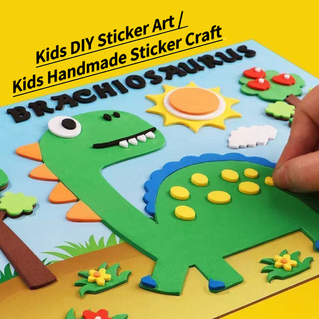 Kids DIY Sticker Art Craft – No Scissors, No Glue – Individually Packaged (11/21/30/40 Sets) | Recommended for Kindergarten Art Class | Retail & Wholesale