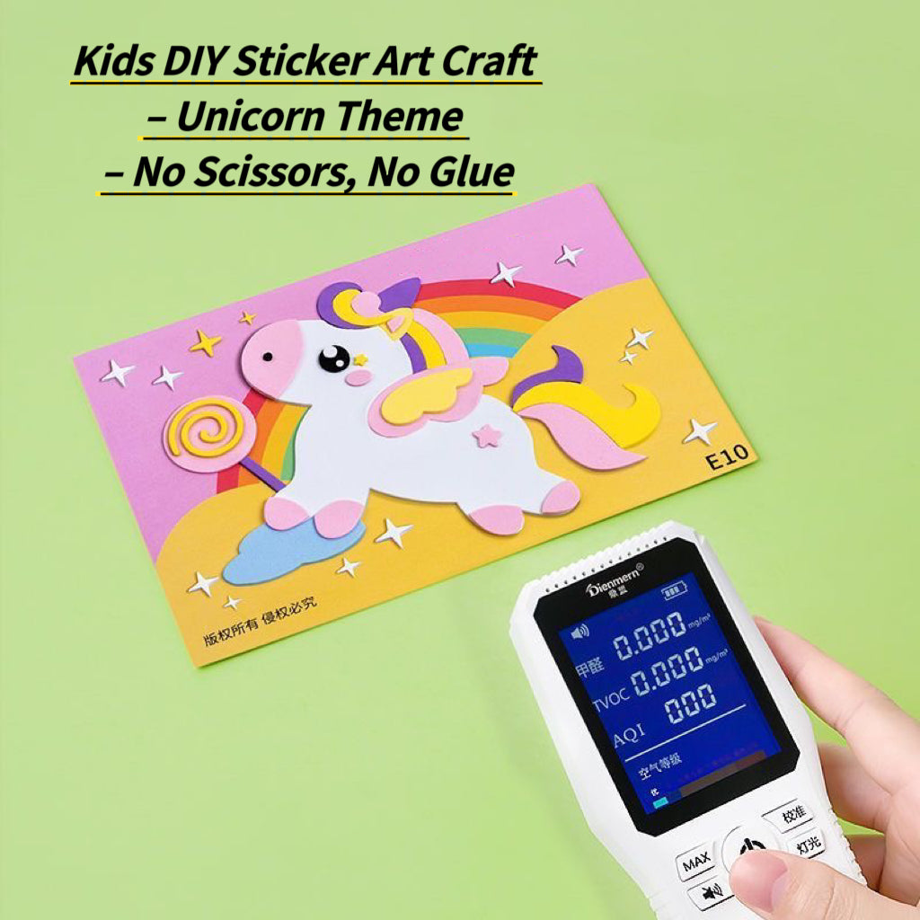 Kids 3D Sticker Art – EVA DIY Craft for Girls – Dinosaur / Unicorn / Animal Themes (30/60 Sets) | No Glue, No Scissors – Kindergarten Art Activity | Retail & Wholesale