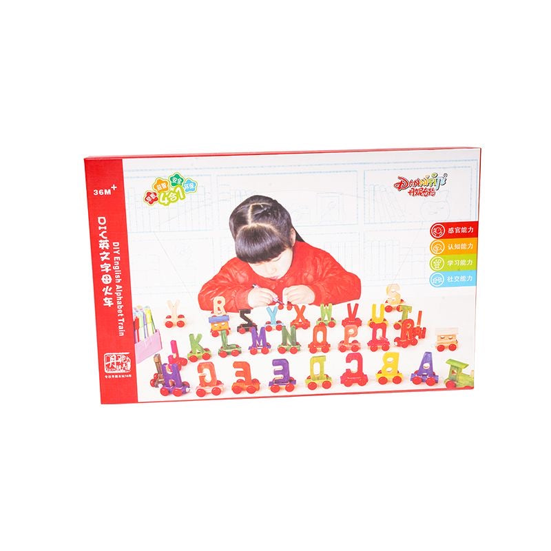 Magnetic Wooden Train Set – Number & Letter Building Blocks for Toddlers 1-3 Years (0-12 Numbers) | Montessori Early Learning Toy | Retail & Wholesale