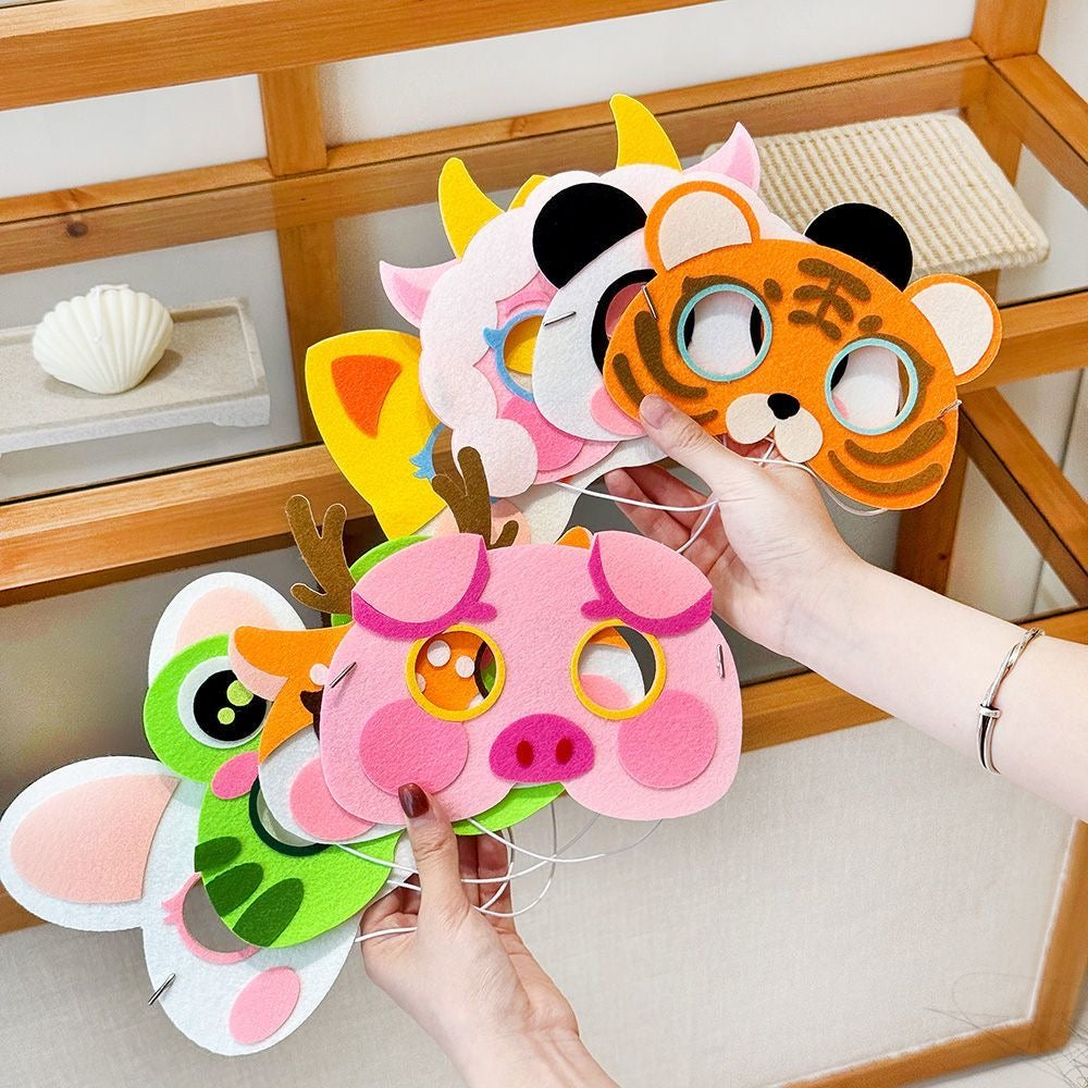 DIY Kids Animal Mask Craft Kit – No Glue, No Scissors – Preschool Art Activity (10/20/30/50 Packs) | Party Favor & Classroom Craft | Retail & Wholesale