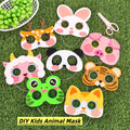 DIY Kids Animal Mask Craft Kit – No Glue, No Scissors – Preschool Art Activity (10/20/30/50 Packs) | Party Favor & Classroom Craft | Retail & Wholesale