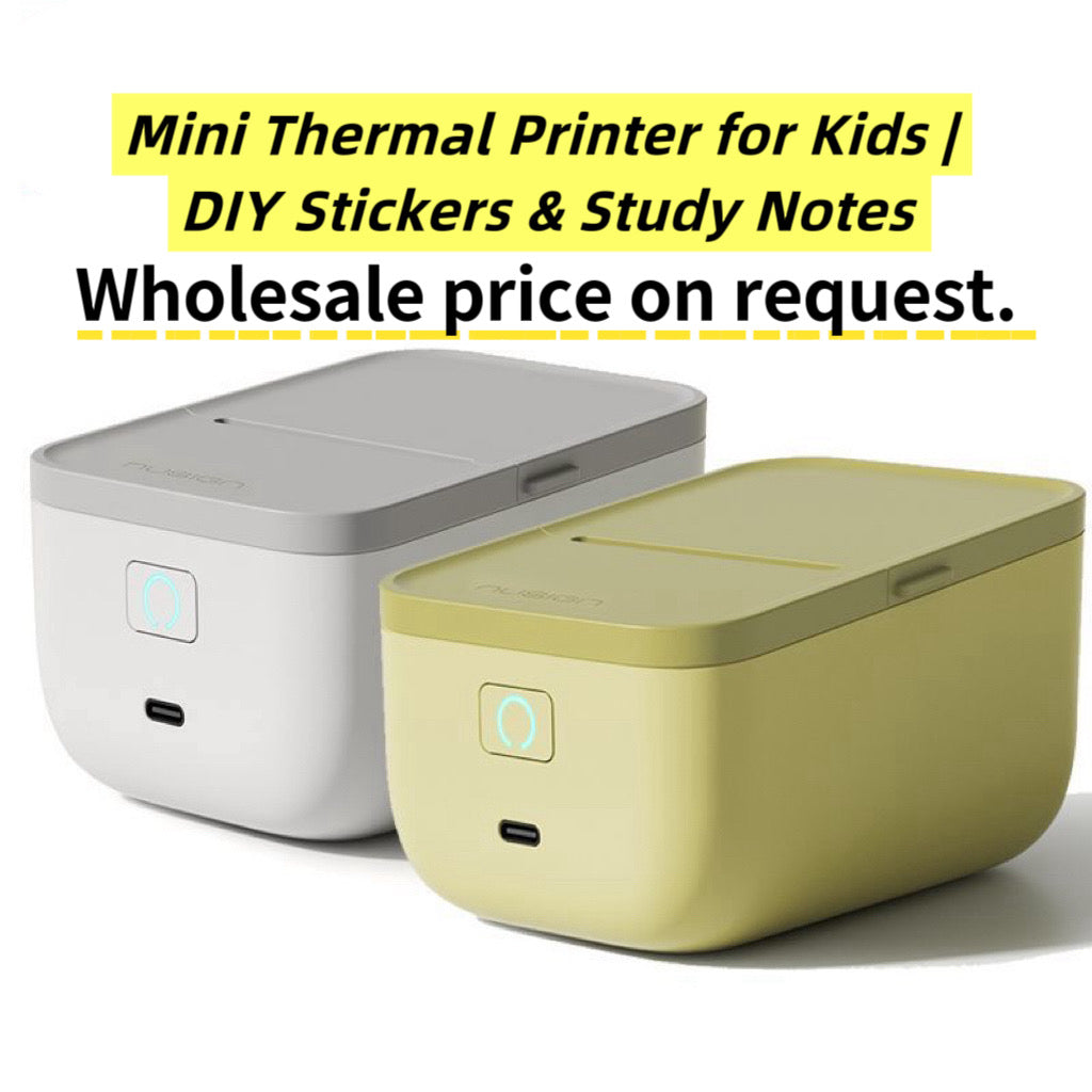 Mini Thermal Printer for Kids – DIY Sticker Maker & Study Notes, Wireless Bluetooth, No Ink Needed (Retail & Wholesale)