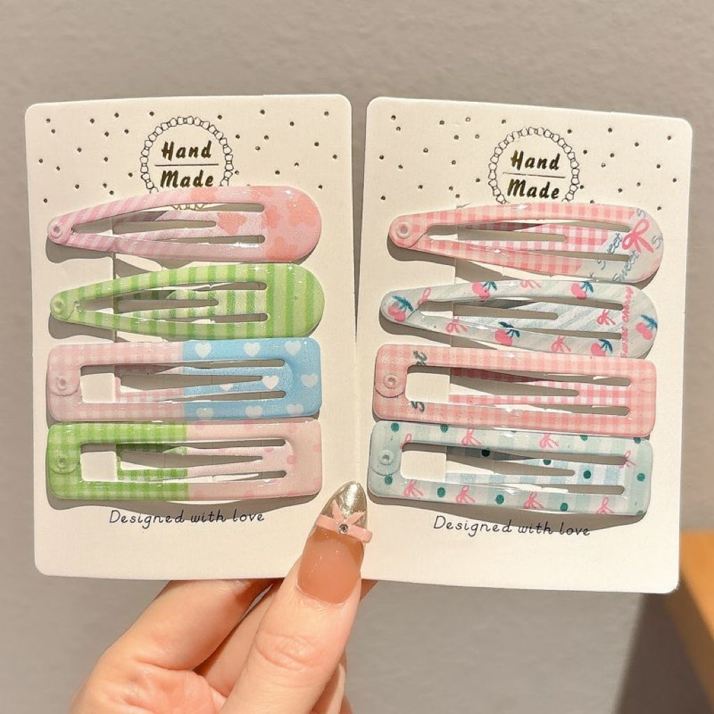 Crystal Alloy Hair Clips – Set of 8/16/20 for Girls