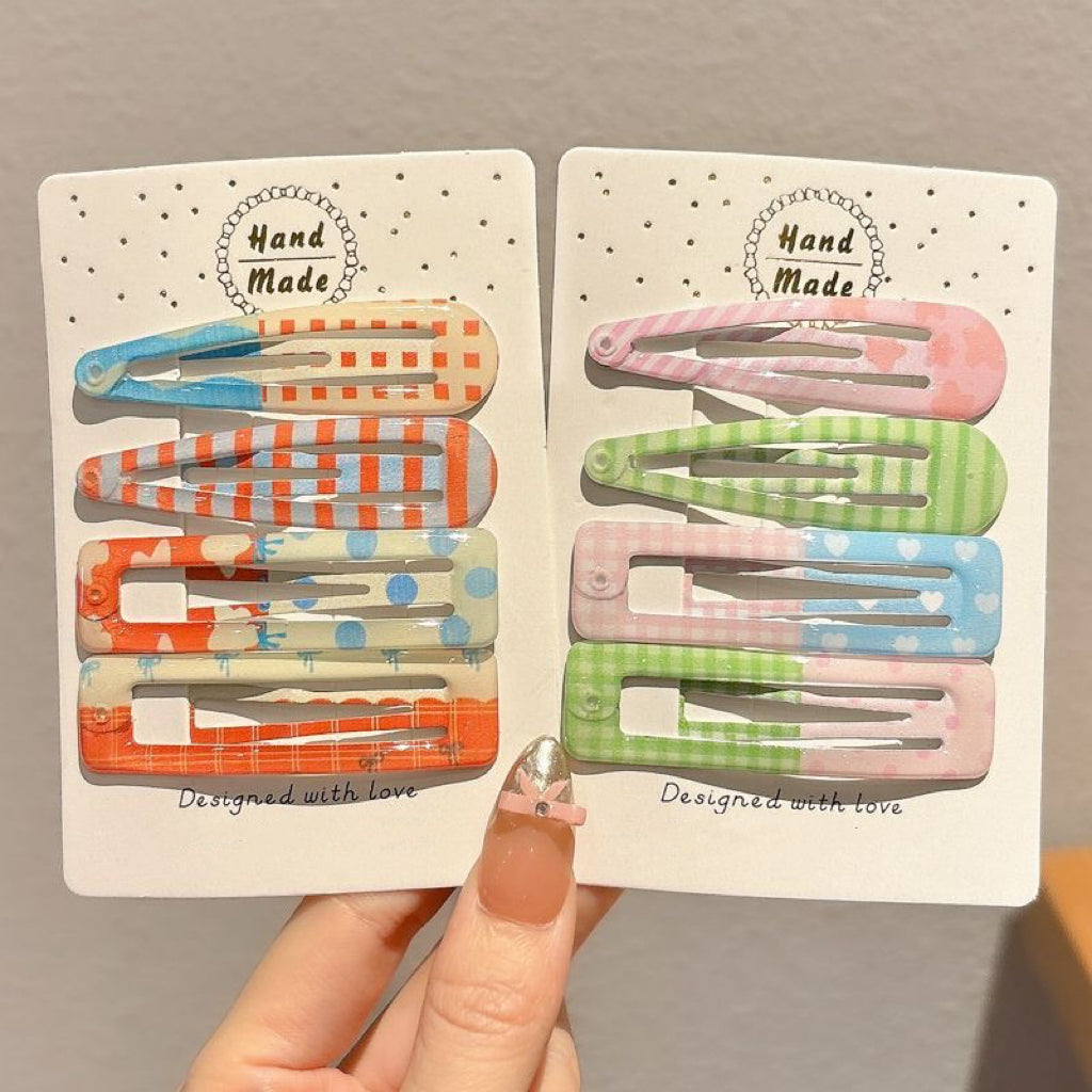 Crystal Alloy Hair Clips – Set of 8/16/20 for Girls