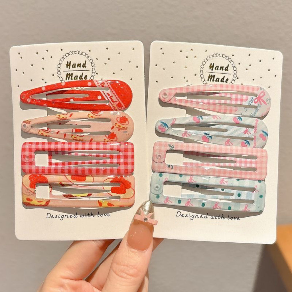 Crystal Alloy Hair Clips – Set of 8/16/20 for Girls