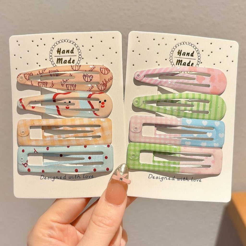Crystal Alloy Hair Clips – Set of 8/16/20 for Girls