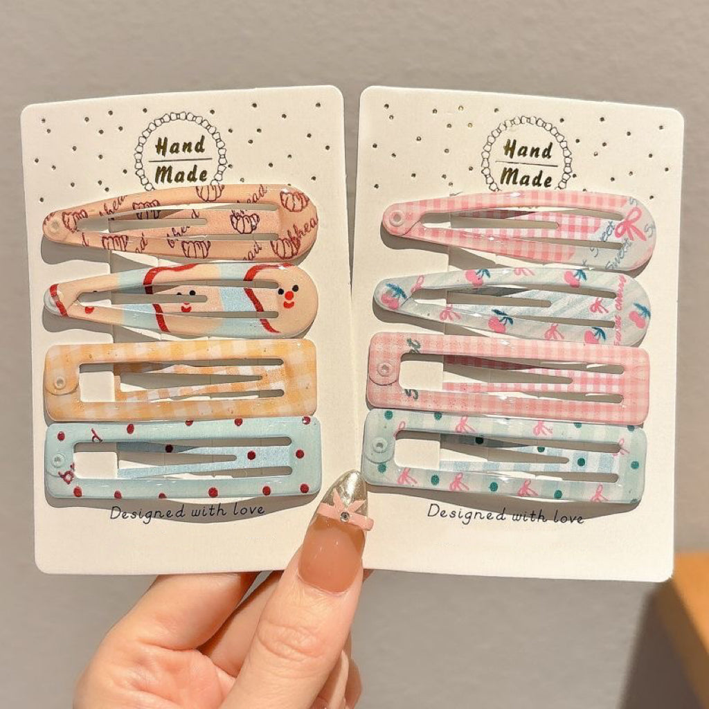 Crystal Alloy Hair Clips – Set of 8/16/20 for Girls
