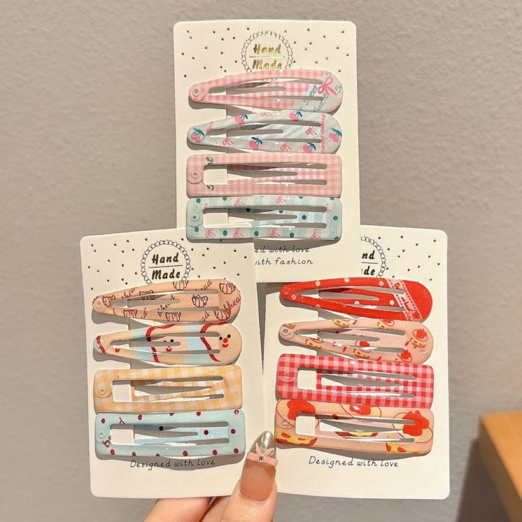 Crystal Alloy Hair Clips – Set of 8/16/20 for Girls