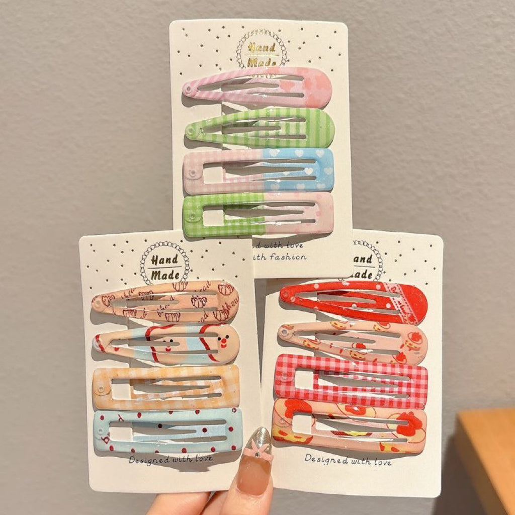 Crystal Alloy Hair Clips – Set of 8/16/20 for Girls