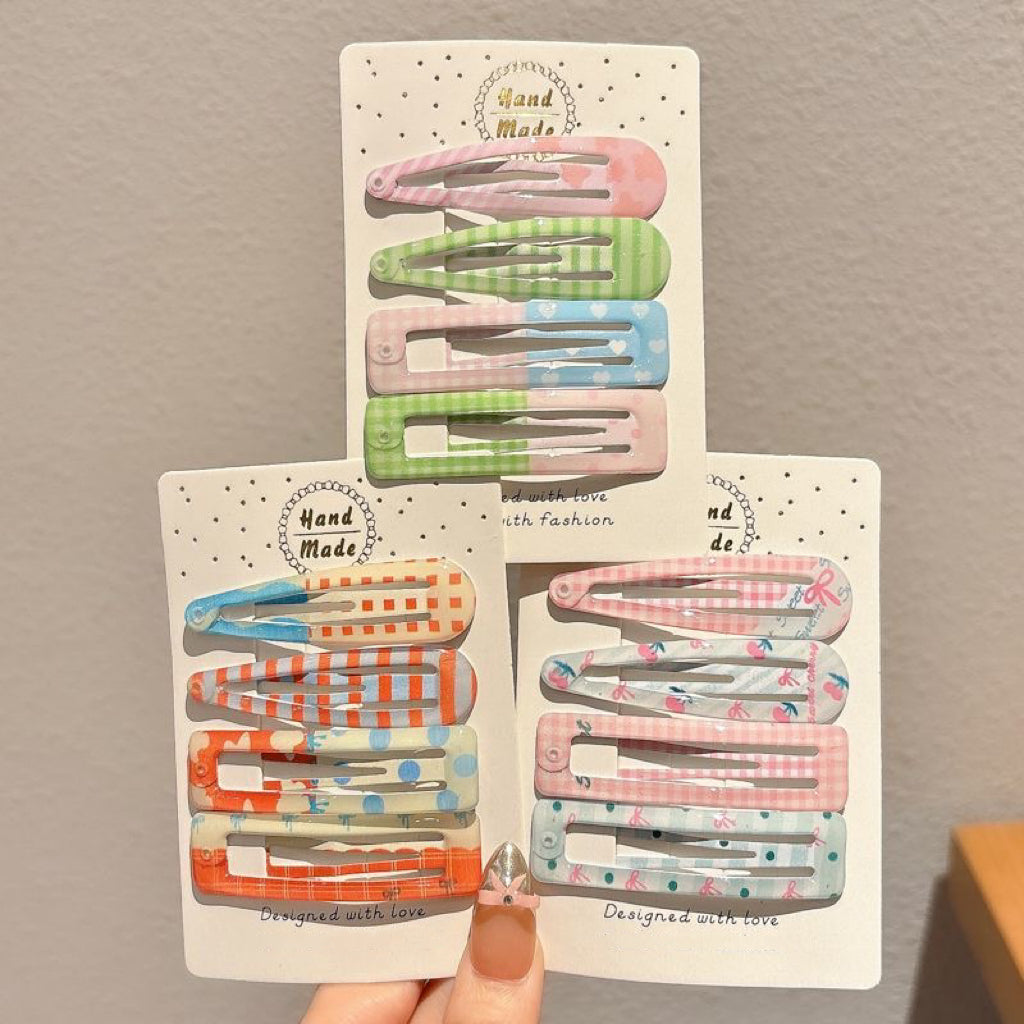 Crystal Alloy Hair Clips – Set of 8/16/20 for Girls