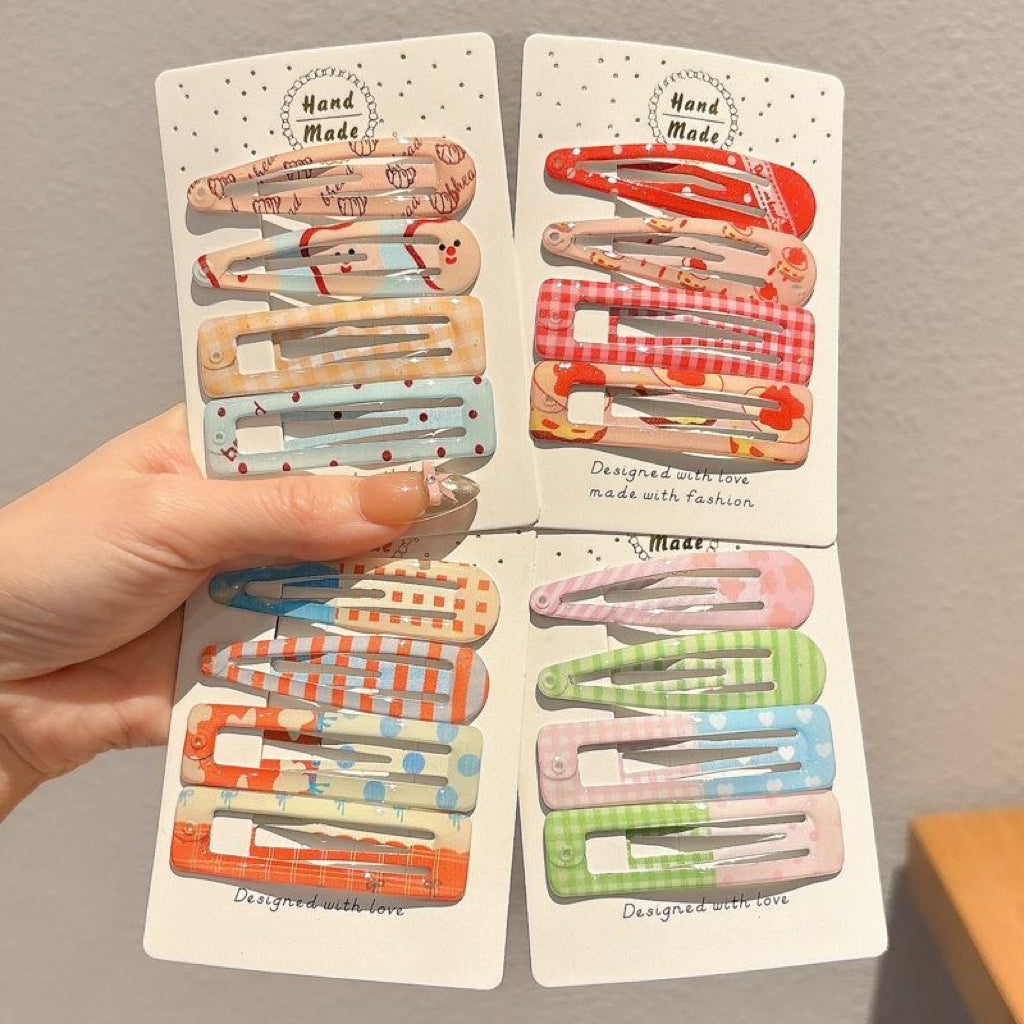 Crystal Alloy Hair Clips – Set of 8/16/20 for Girls