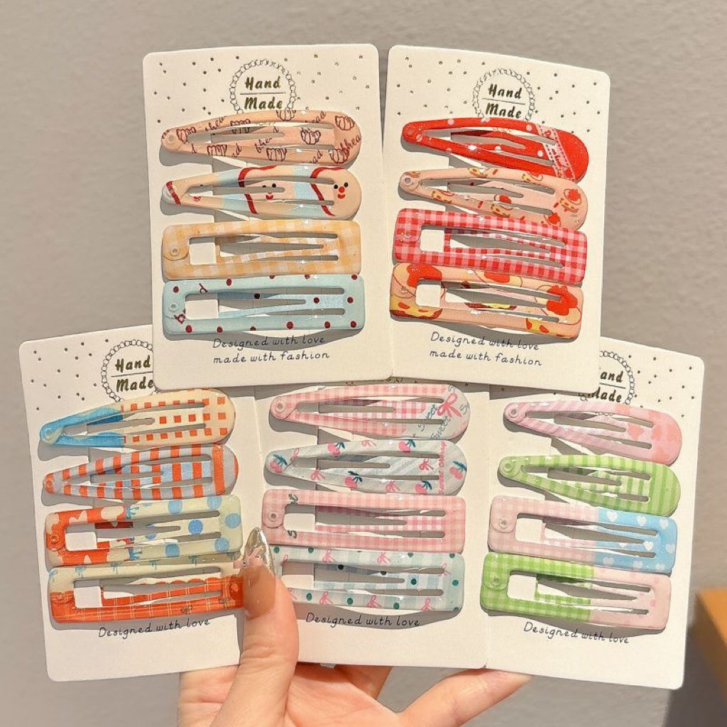 Crystal Alloy Hair Clips – Set of 8/16/20 for Girls