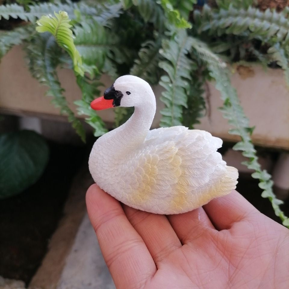 Mini Swan & Duckling Figures – Cute Collectible Pair for Kids