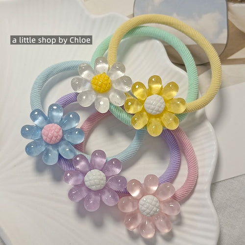 Acrylic Hair Ties for Kids – Cute Snap Hair Clips, Non-Slip Ponytail Holders for Little Girls
