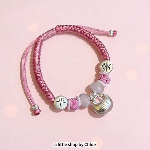 999 Silver Bracelet for Girls – Sterling Silver Beaded Stretch Bracelet, Adjustable Kids Jewelry