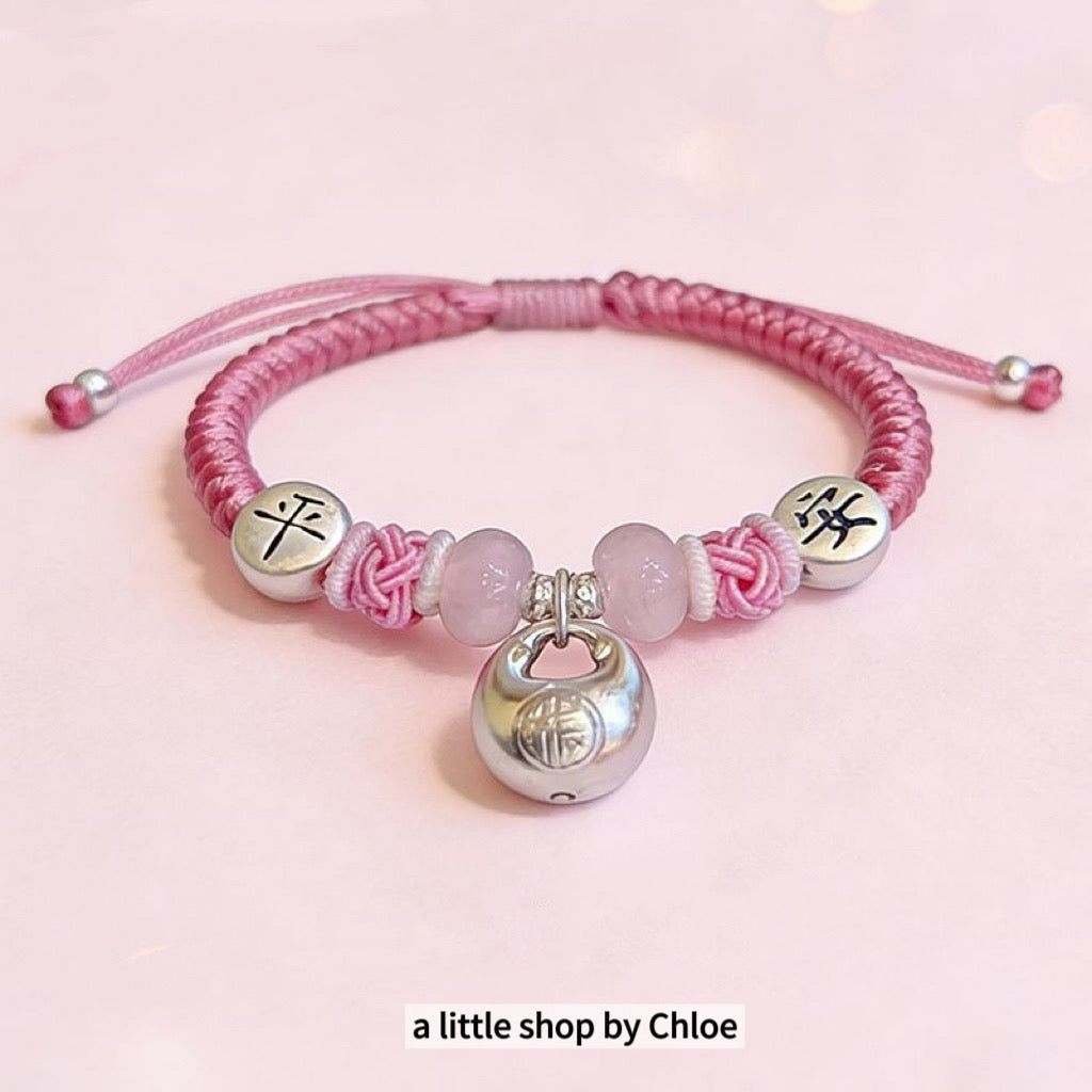 999 Silver Bracelet for Girls – Sterling Silver Beaded Stretch Bracelet, Adjustable Kids Jewelry