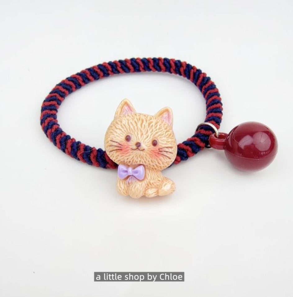 Kids Cat Elastic Hair Ties – Soft, Stretchy Ponytail Holders for Little Girls