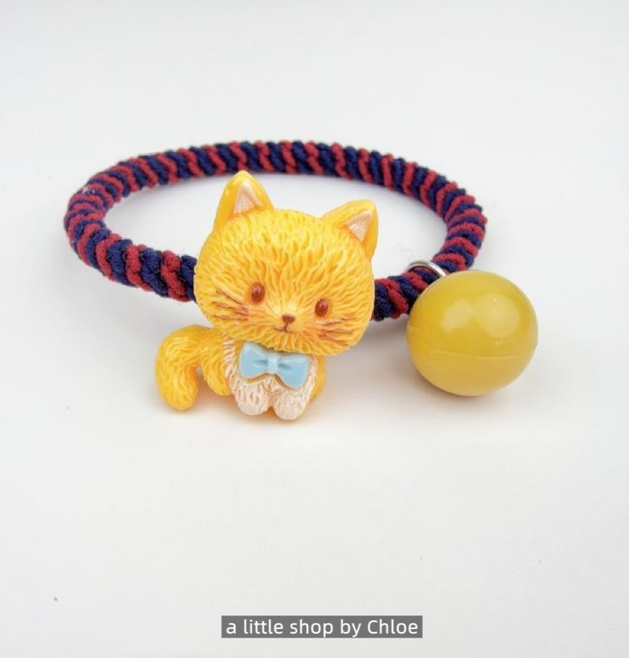 Kids Cat Elastic Hair Ties – Soft, Stretchy Ponytail Holders for Little Girls