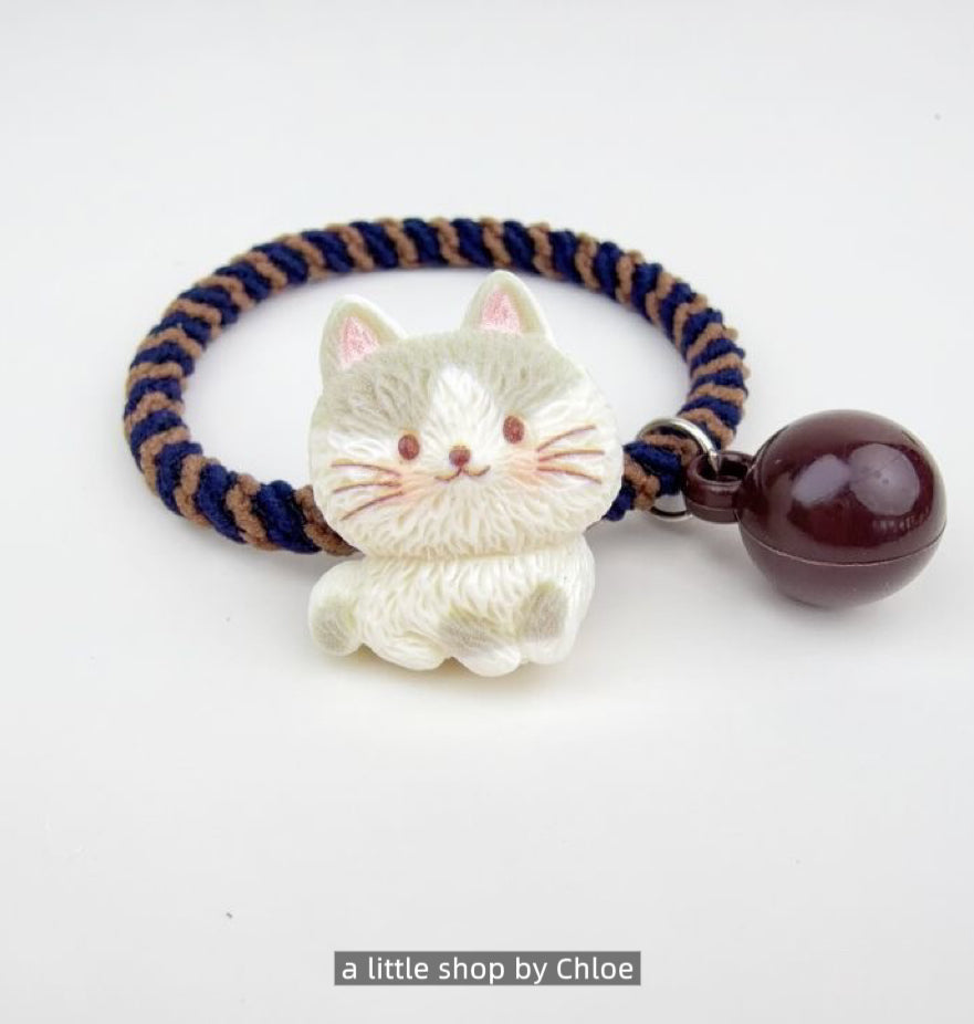 Kids Cat Elastic Hair Ties – Soft, Stretchy Ponytail Holders for Little Girls