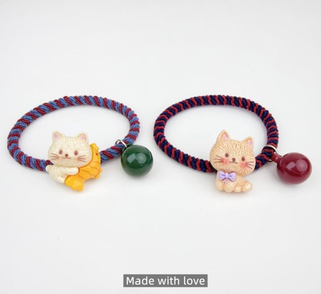 Kids Cat Elastic Hair Ties – Soft, Stretchy Ponytail Holders for Little Girls