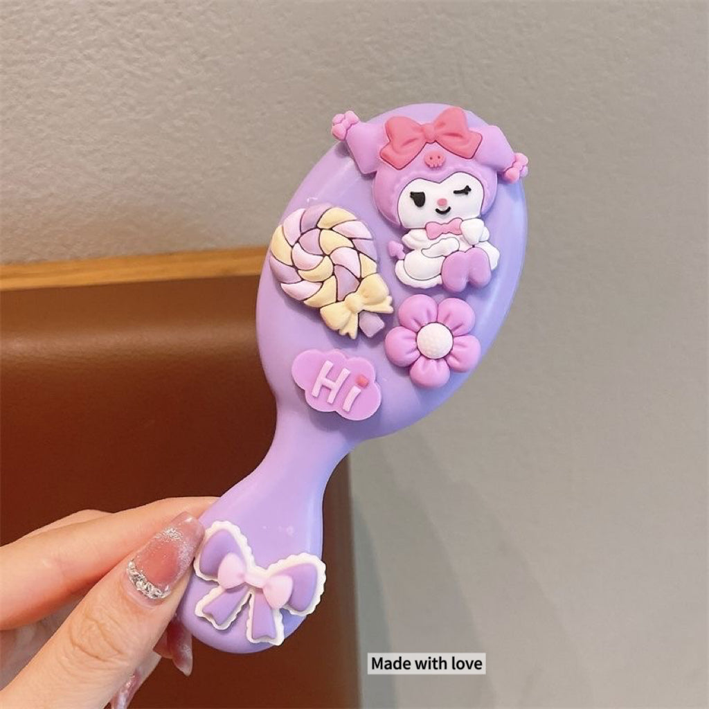 Kids Hair Brush for Girls – Cute Detangling Comb for Fine Hair, Portable Soft Bristle Brush for Toddlers, Birthday Gift