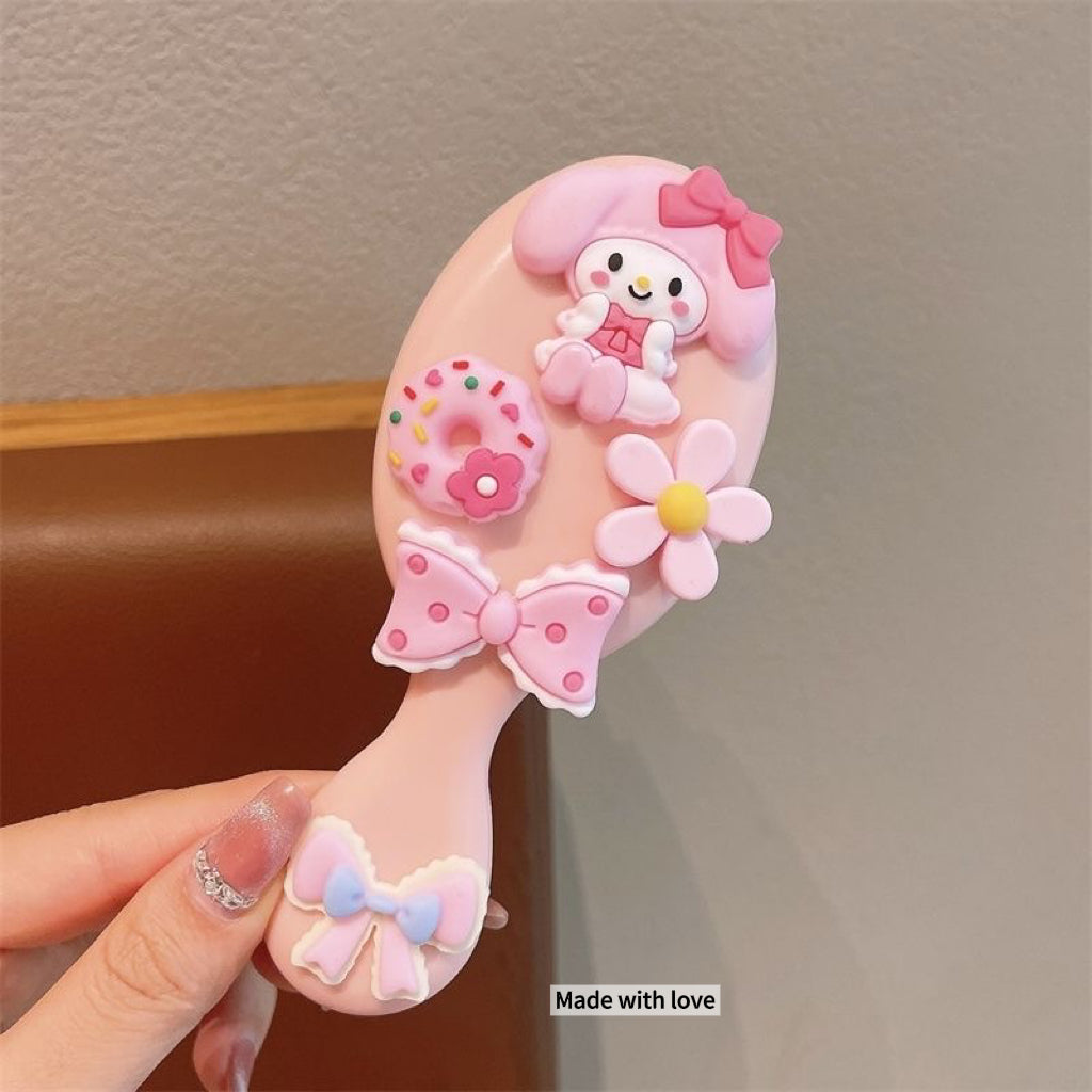 Kids Hair Brush for Girls – Cute Detangling Comb for Fine Hair, Portable Soft Bristle Brush for Toddlers, Birthday Gift